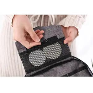 KOSMETYCZKA ROZKLADANA WISZACA PODROZNA ORGANIZER 3W1 TURYSTYCZNA UCHWYT XL