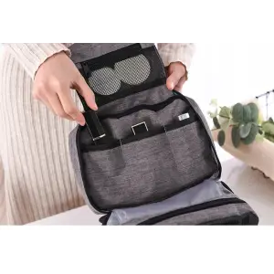 KOSMETYCZKA ROZKLADANA WISZACA PODROZNA ORGANIZER 3W1 TURYSTYCZNA UCHWYT XL