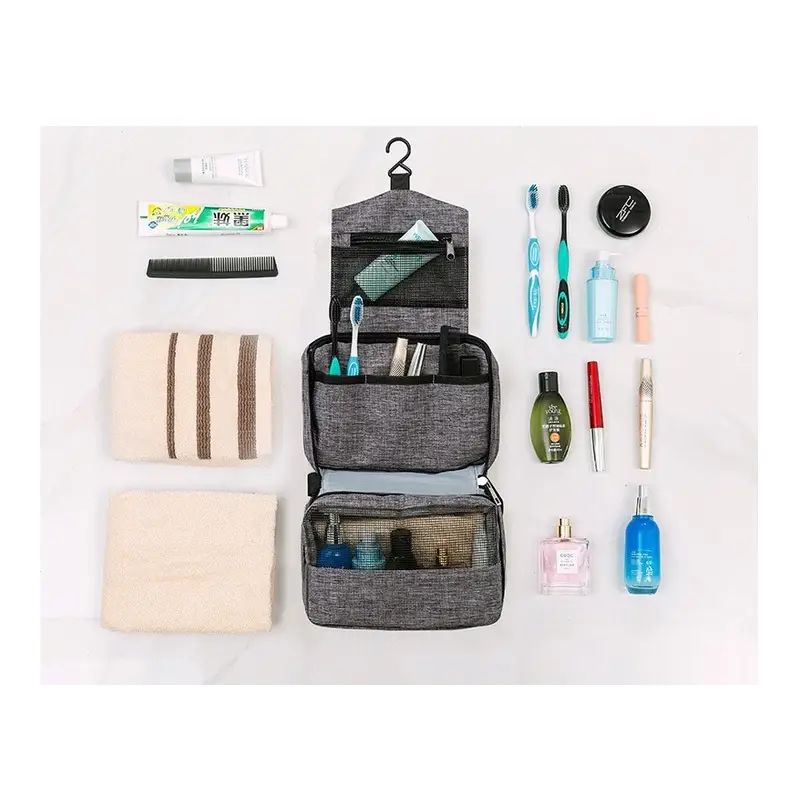 KOSMETYCZKA ROZKLADANA WISZACA PODROZNA ORGANIZER 3W1 TURYSTYCZNA UCHWYT XL