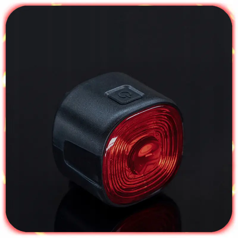 TYLNA LAMPKA ROWEROWA CZERWONA LED USB AKUMULATOROWA 6 TRYBÓW NA TYŁ ROWERU