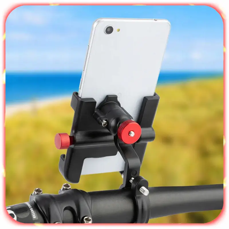 UCHWYT ROWEROWY NA TELEFON ALUMINIOWY MOCNY ROWER HULAJNOGA REGULOWANY 360°