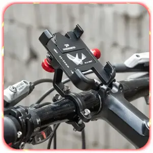 UCHWYT ROWEROWY NA TELEFON ALUMINIOWY MOCNY ROWER HULAJNOGA REGULOWANY 360°