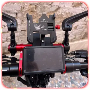 UCHWYT ROWEROWY NA TELEFON ALUMINIOWY MOCNY ROWER HULAJNOGA REGULOWANY 360°