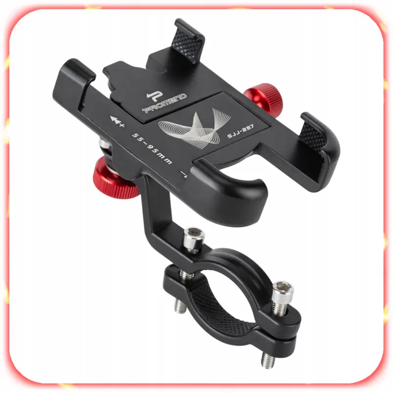 UCHWYT ROWEROWY NA TELEFON ALUMINIOWY MOCNY ROWER HULAJNOGA REGULOWANY 360°