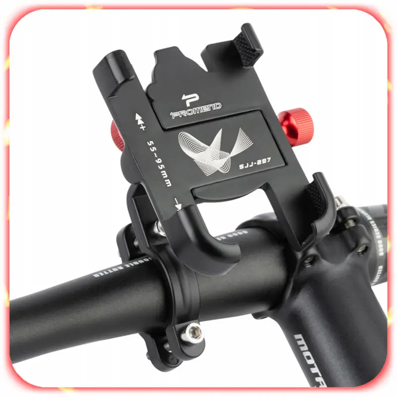 UCHWYT ROWEROWY NA TELEFON ALUMINIOWY MOCNY ROWER HULAJNOGA REGULOWANY 360°