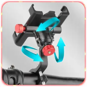 UCHWYT ROWEROWY NA TELEFON ALUMINIOWY MOCNY ROWER HULAJNOGA REGULOWANY 360°