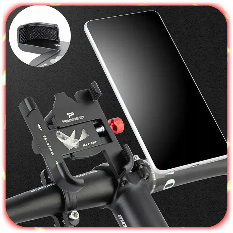 UCHWYT ROWEROWY NA TELEFON ALUMINIOWY MOCNY ROWER HULAJNOGA REGULOWANY 360°