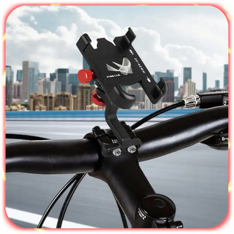 UCHWYT ROWEROWY NA TELEFON ALUMINIOWY MOCNY ROWER HULAJNOGA REGULOWANY 360°