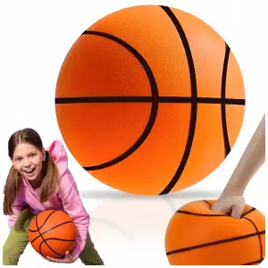 CICHA PIŁKA DO KOSZYKÓWKI PIANKOWA 24CM ROZMIAR 7 WYCISZENIE SILENT BALL