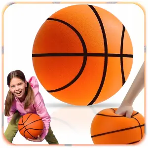 CICHA PIŁKA DO KOSZYKÓWKI PIANKOWA 24CM ROZMIAR 7 WYCISZENIE SILENT BALL