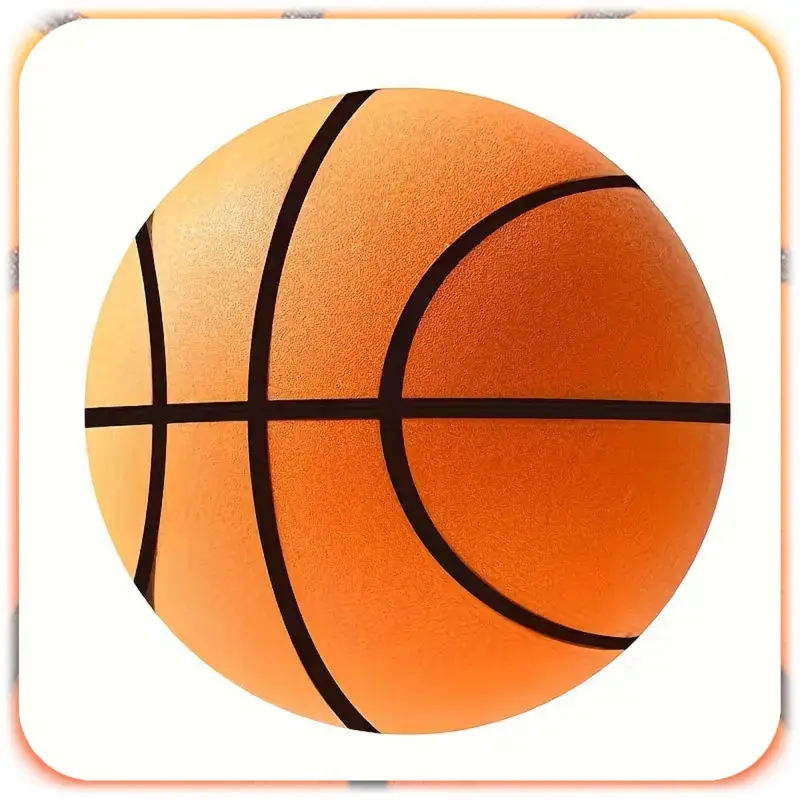 CICHA PIŁKA DO KOSZYKÓWKI PIANKOWA 24CM ROZMIAR 7 WYCISZENIE SILENT BALL