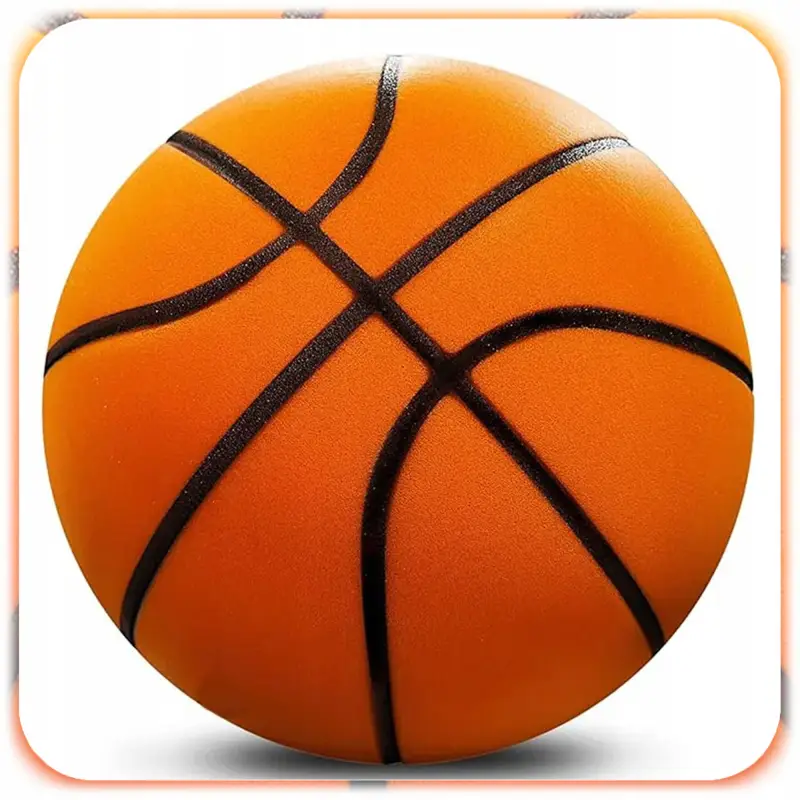 CICHA PIŁKA DO KOSZYKÓWKI PIANKOWA 24CM ROZMIAR 7 WYCISZENIE SILENT BALL