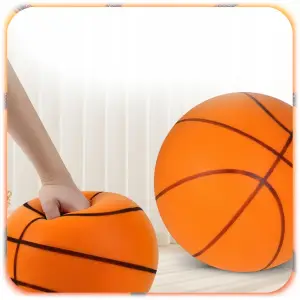 CICHA PIŁKA DO KOSZYKÓWKI PIANKOWA 24CM ROZMIAR 7 WYCISZENIE SILENT BALL