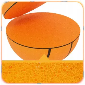 CICHA PIŁKA DO KOSZYKÓWKI PIANKOWA 24CM ROZMIAR 7 WYCISZENIE SILENT BALL