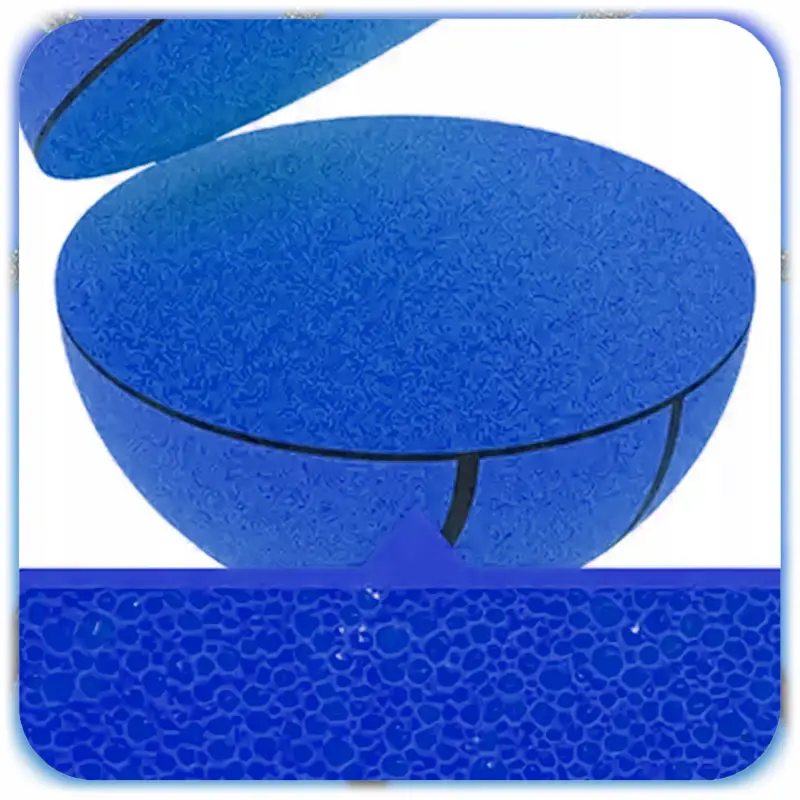 CICHA PIŁKA DO KOSZYKÓWKI PIANKOWA 18CM ROZMIAR 3 NIEBIESKA SILENT BALL