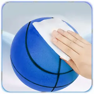 CICHA PIŁKA DO KOSZYKÓWKI PIANKOWA 18CM ROZMIAR 3 NIEBIESKA SILENT BALL