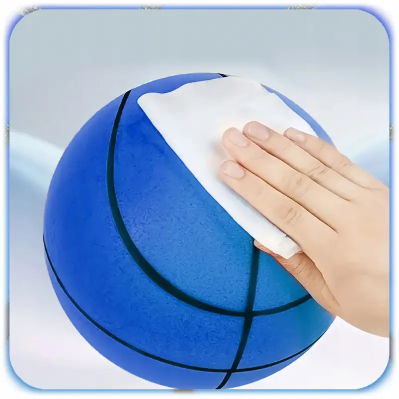 CICHA PIŁKA DO KOSZYKÓWKI PIANKOWA 18CM ROZMIAR 3 NIEBIESKA SILENT BALL