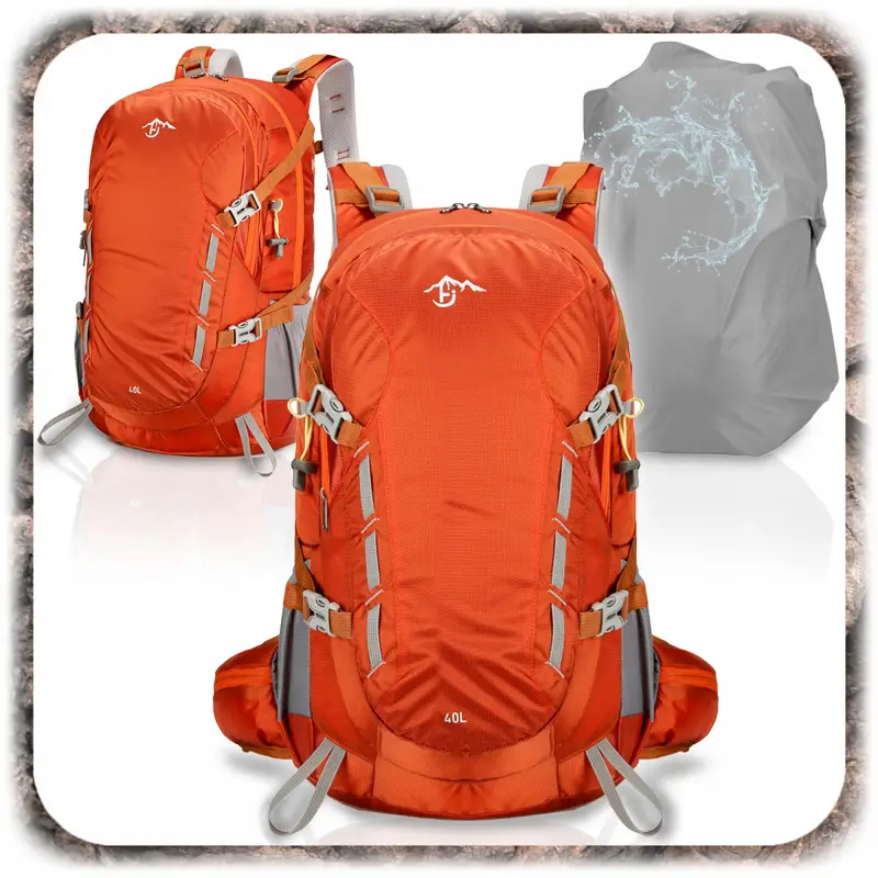 PLECAK TURYSTYCZNY TREKKINGOWY MĘSKI DAMSKI W GÓRY SPORTOWY 40L + POKROWIEC