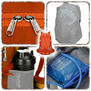 PLECAK TURYSTYCZNY TREKKINGOWY MĘSKI DAMSKI W GÓRY SPORTOWY 40L + POKROWIEC