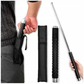 PAŁKA TELESKOPOWA STALOWA POLICYJNA BATON XL 26" / 65CM + KABURA SMYCZ
