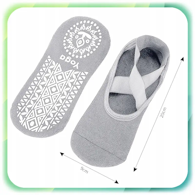 SKARPETKI DO JOGI TAŃCA ANTYPOŚLIZGOWE ABS DAMSKIE PILATES FITNESS 4 PARY