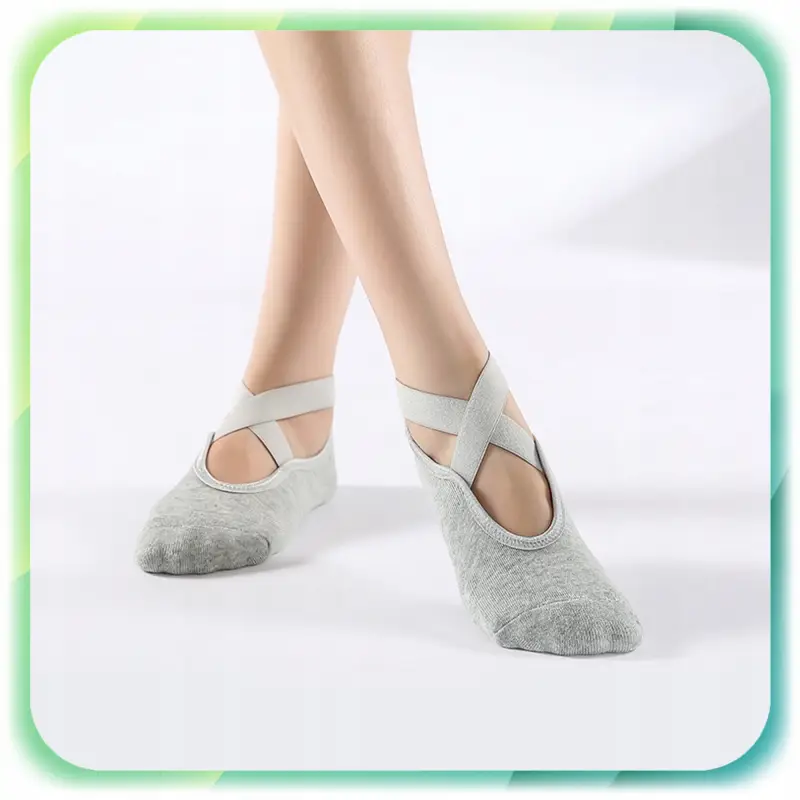 SKARPETKI DO JOGI TAŃCA ANTYPOŚLIZGOWE ABS DAMSKIE PILATES FITNESS 4 PARY