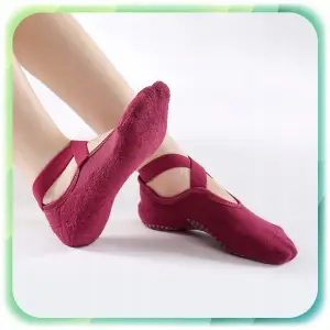 SKARPETKI DO JOGI TAŃCA ANTYPOŚLIZGOWE ABS DAMSKIE PILATES FITNESS 4 PARY