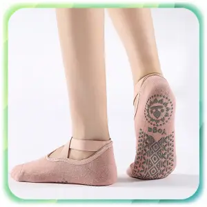 SKARPETKI DO JOGI TAŃCA ANTYPOŚLIZGOWE ABS DAMSKIE PILATES FITNESS 4 PARY