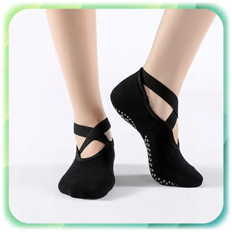 SKARPETKI DO JOGI TAŃCA ANTYPOŚLIZGOWE ABS DAMSKIE PILATES FITNESS 4 PARY