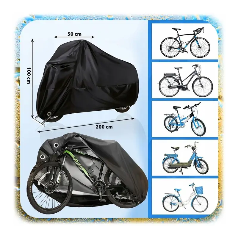 POKROWIEC NA ROWER SKUTER MOTOR Wodoodporny Antykorozyjny LATO ZIMA +Klamra