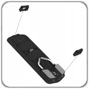 DESKA DO ĆWICZEŃ PILATES REFORMER SLIDERY ĆWICZENIA JOGI CZARNA XL+ LICZNIK