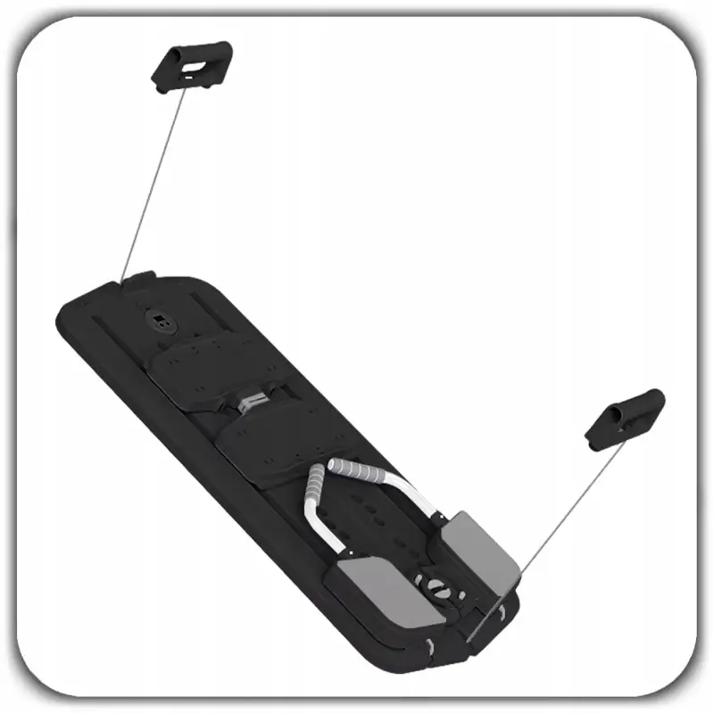 DESKA DO ĆWICZEŃ PILATES REFORMER SLIDERY ĆWICZENIA JOGI CZARNA XL+ LICZNIK