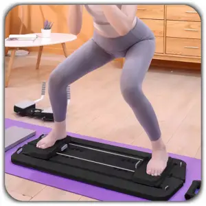 DESKA DO ĆWICZEŃ PILATES REFORMER SLIDERY ĆWICZENIA JOGI CZARNA XL+ LICZNIK
