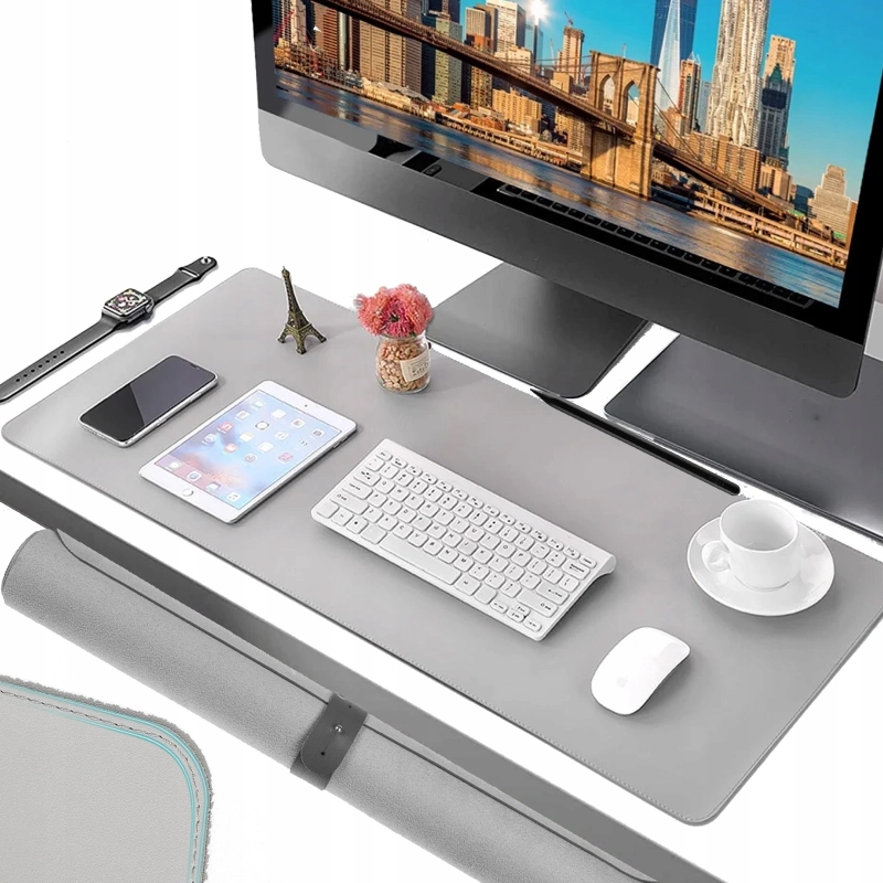 WODOODPORNA MATA PODKŁADKA OCHRONNA NA BIURKO STÓŁ POD MYSZKĘ SKÓRA 90x40cm