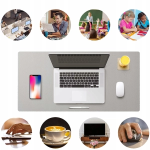 WODOODPORNA MATA PODKŁADKA OCHRONNA NA BIURKO STÓŁ POD MYSZKĘ SKÓRA 90x40cm