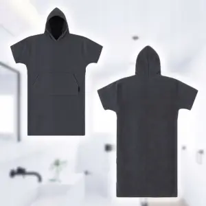 RĘCZNIK DO MORSOWANIA PONCZO Z KAPTUREM DAMSKI MĘSKI 105x88 MIKROFIBRA