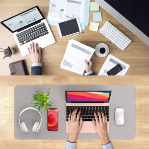 WODOODPORNA MATA PODKŁADKA OCHRONNA NA BIURKO STÓŁ POD MYSZKĘ SKÓRA 90x40cm