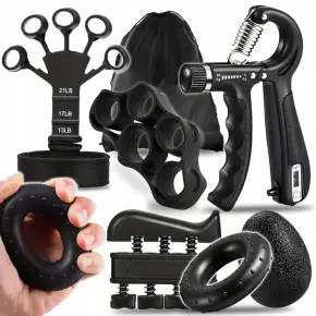 WZMACNIACZ CHWYTU ŚCISKACZ REGULOWANY Z LICZNIKIEM TRENER DŁONI ZESTAW 5 EL