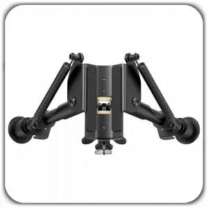 BIPOD DWÓJNÓG REGULOWANY 6"-9" 22cm DO POLOWANIA STRZELECTWA BRONI +ADAPTER