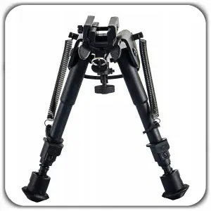 BIPOD DWÓJNÓG REGULOWANY 6"-9" 22cm DO POLOWANIA STRZELECTWA BRONI +ADAPTER