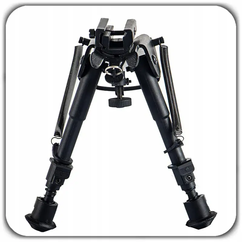 BIPOD DWÓJNÓG REGULOWANY 6"-9" 22cm DO POLOWANIA STRZELECTWA BRONI +ADAPTER