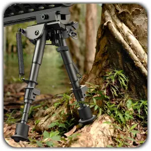 BIPOD DWÓJNÓG REGULOWANY 6"-9" 22cm DO POLOWANIA STRZELECTWA BRONI +ADAPTER