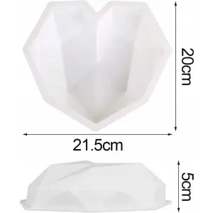 SILIKONOWA FOREMKA FORMA DO PIECZENIA CIAST CZEKOLADY ŚWIEC 3D SERCE DIY