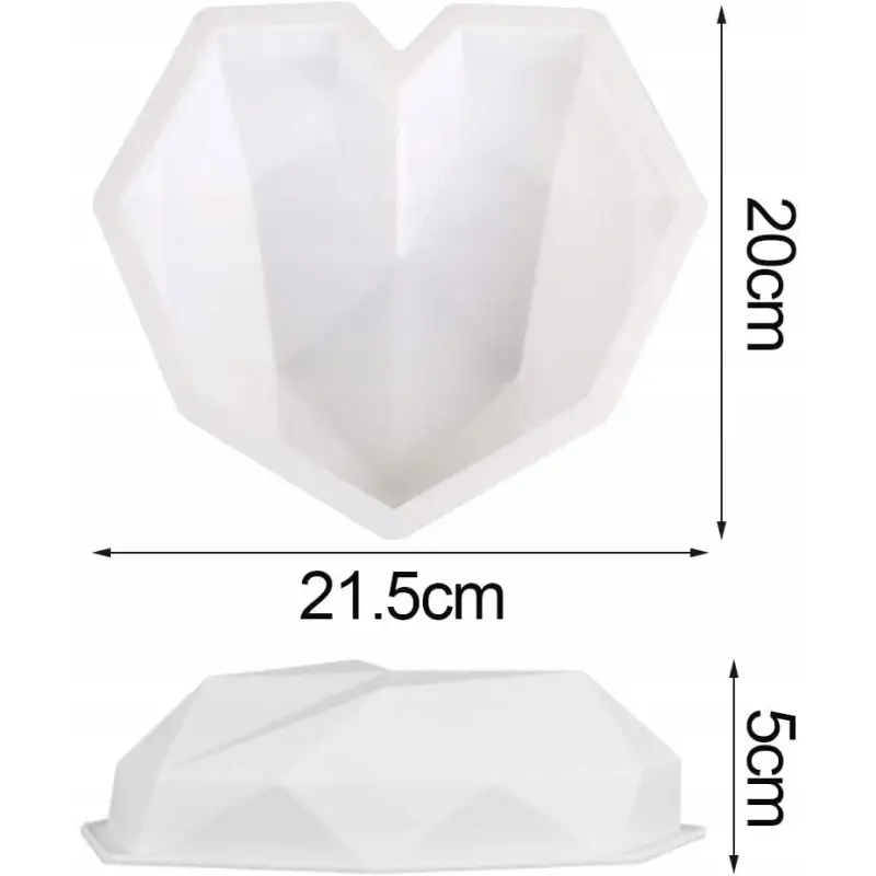 SILIKONOWA FOREMKA FORMA DO PIECZENIA CIAST CZEKOLADY ŚWIEC 3D SERCE DIY