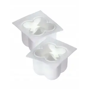 2x FOREMKA SILIKONOWA FORMA DO ŚWIEC BĄBELKOWYCH BUBBLE WOSKU ODLEWÓW DIY