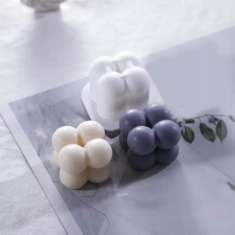 2x FOREMKA SILIKONOWA FORMA DO ŚWIEC BĄBELKOWYCH BUBBLE WOSKU ODLEWÓW DIY