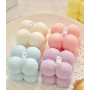 2x FOREMKA SILIKONOWA FORMA DO ŚWIEC BĄBELKOWYCH BUBBLE WOSKU ODLEWÓW DIY