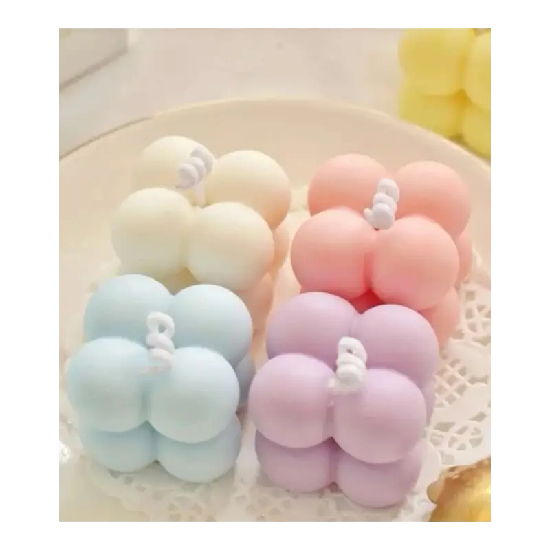 2x FOREMKA SILIKONOWA FORMA DO ŚWIEC BĄBELKOWYCH BUBBLE WOSKU ODLEWÓW DIY