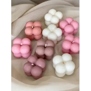 2x FOREMKA SILIKONOWA FORMA DO ŚWIEC BĄBELKOWYCH BUBBLE WOSKU ODLEWÓW DIY