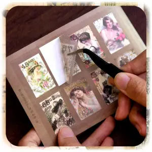 ZESTAW DO SCRAPBOOKINGU VINTAGE NAKLEJKI OBRAZKI + NOTES 96 STRON 294 EL XL